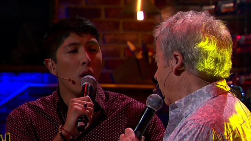 Juan Ángel cantó junto al Pollo Fuentes en SDL