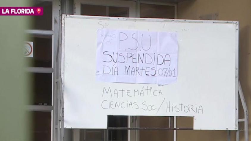 Segunda jornada de PSU nuevamente interrumpida 