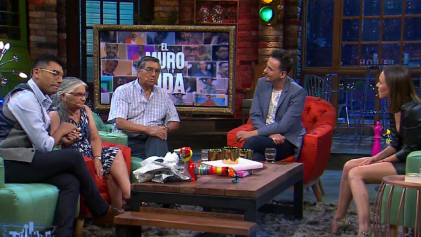Los papas de Andrés se emocionaron en el programa