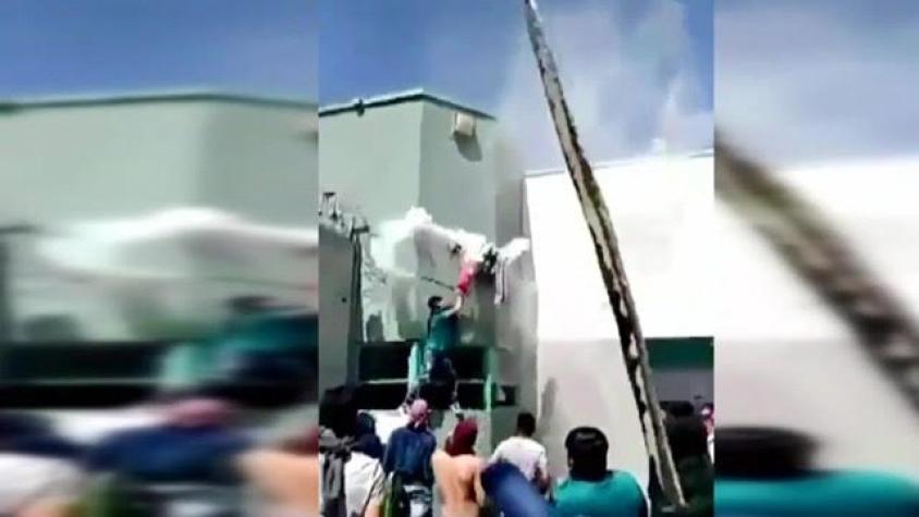 Intento de motín provocó incendio en la cárcel Santiago 1