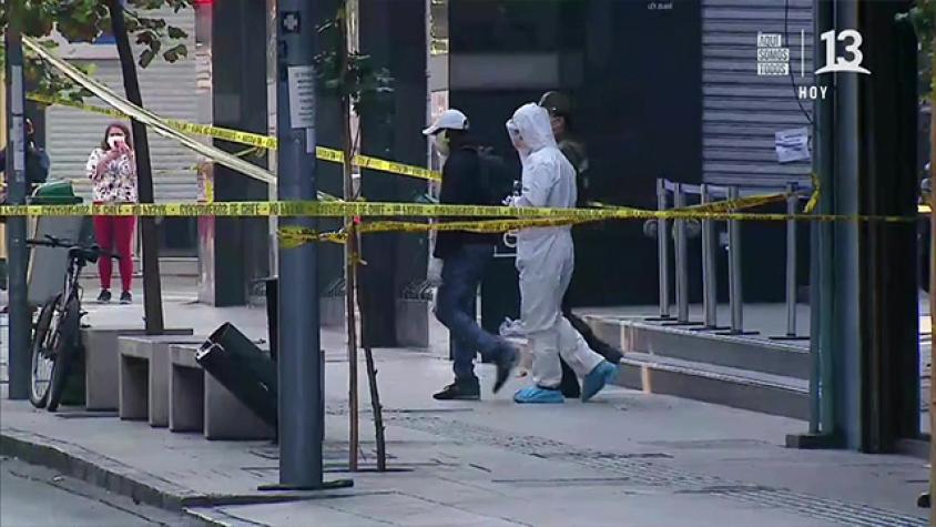 Intenso operativo en el centro por hombre con Covid-19