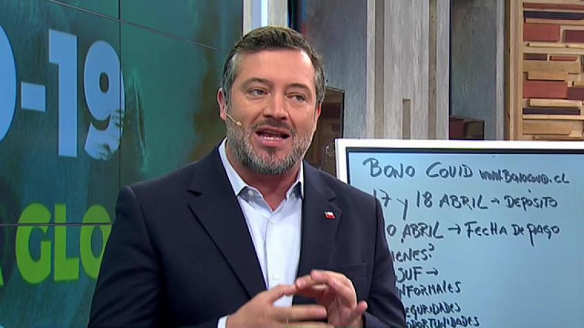 Ministro Sichel responde dudas sobre Bono Covid y Subsidio al Ingreso Mínimo 