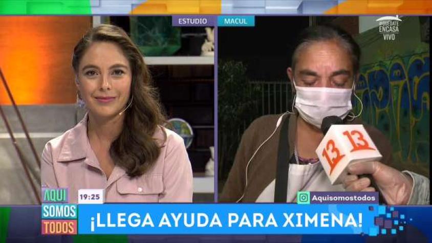 Ximena rompió en llanto con las donaciones que recibió 