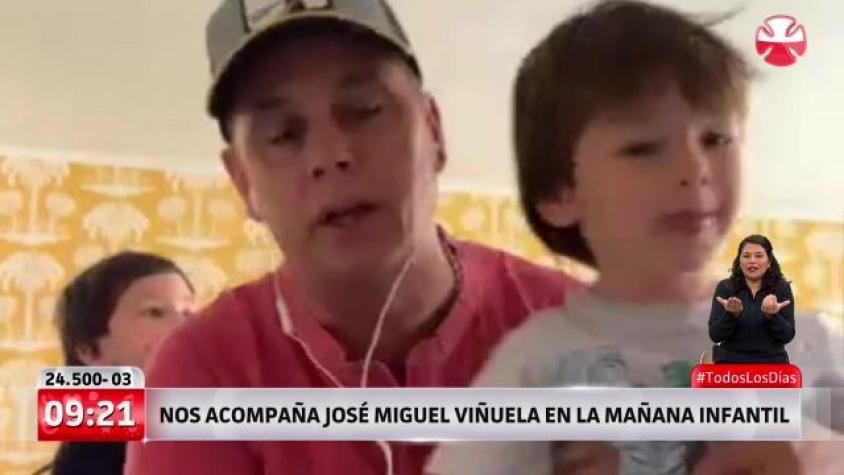 Viñuela desde casa con sus hijos: “La vida me cambió hace cinco años y me siento muy feliz”