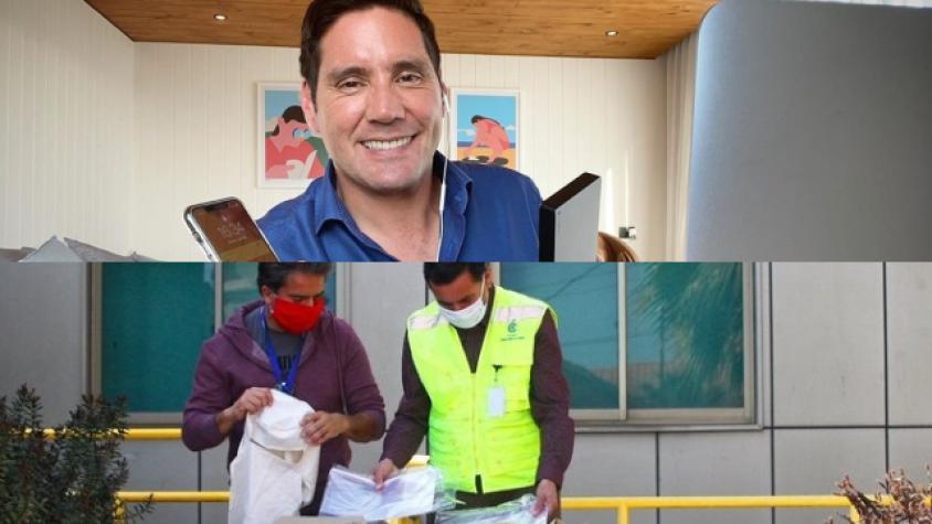Pancho Saavedra dona mil escudos faciales y 200 escafandras al Hospital de Curicó