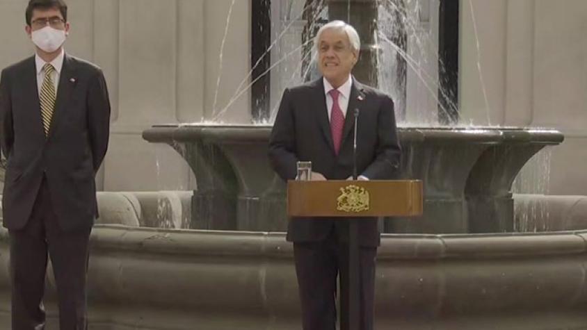 Piñera hizo un llamado al Congreso a aprobar la Ley de Ingreso Familiar de Emergencia