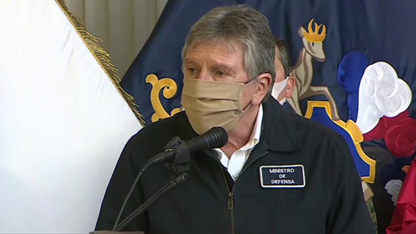 Ministro de Defensa anunció mayor dotación de las FFAA para fiscalizar cuarentena 