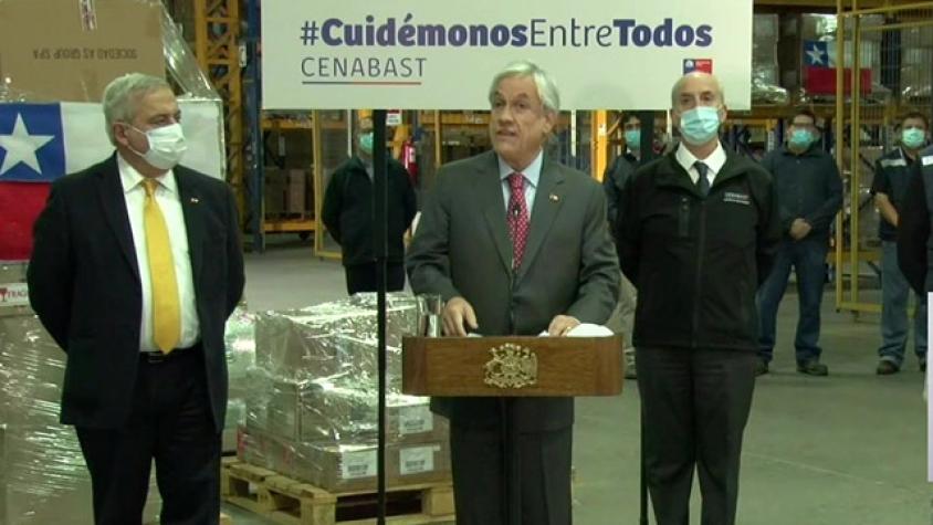 Piñera pide a parlamentarios aprobar el Ingreso Familiar de Emergencia