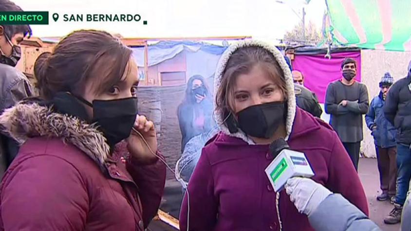 La cruda realidad de campamento Dignidad en San Bernardo