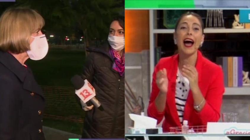 Reto en vivo: Evelyn Matthei interrumpe móvil de “Aquí somos todos” por supervisión