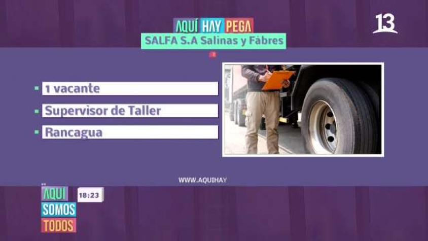 #AquíHayPega te trae las mejores ofertas de trabajo del día