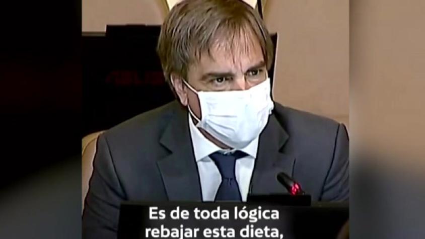Polémicos dichos de diputado Cruz -Coke por dieta y asignaciones de parlamentarios