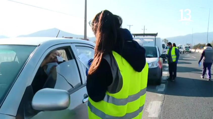 Más de 40 mil vehículos salieron de Santiago y 444 fueron devueltos