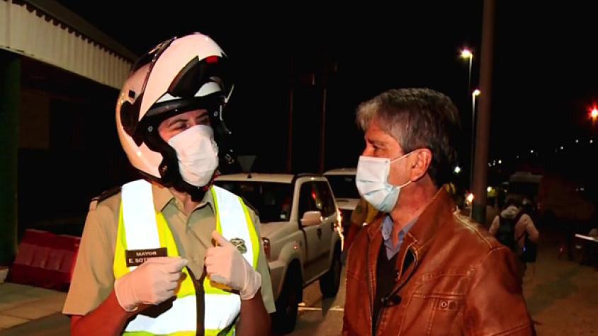 Tío Emilio fiscalizó cordón sanitario por fin de semana largo