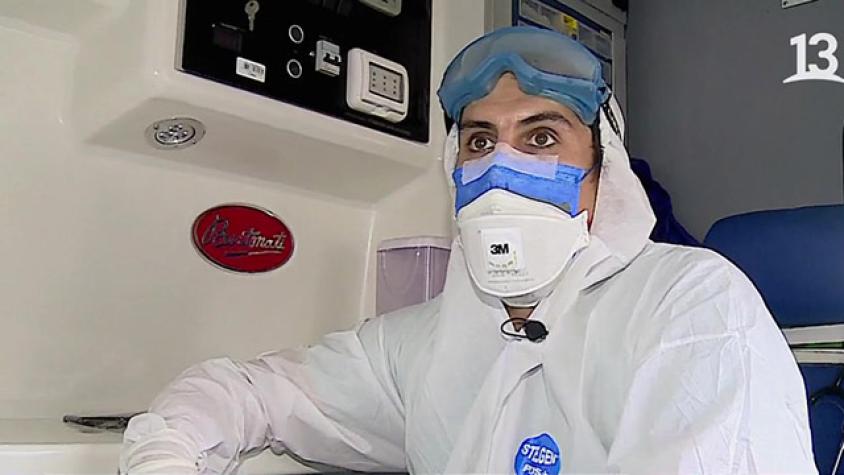 La emotiva historia de Felipe, es paramédico y no ve a su familia hace meses 