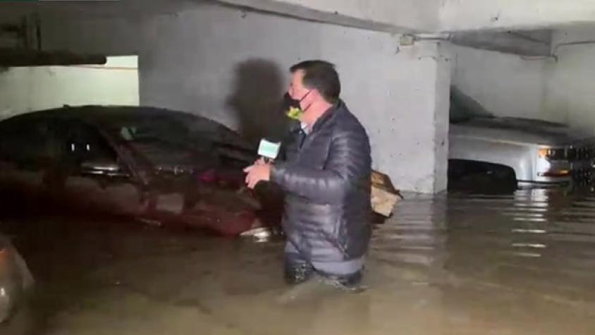 Así quedaron los autos que estuvieron bajo el agua en edificio de Talca 