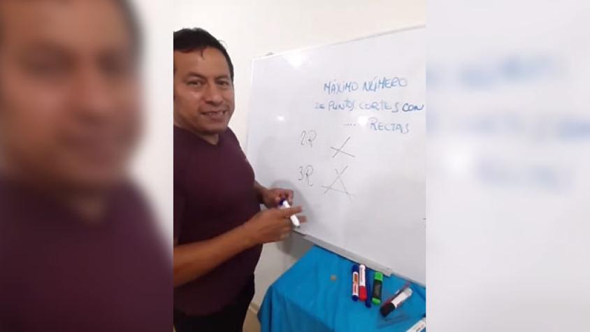 Profesor causa revuelo en TikTok con divertidas clases de matemáticas a escolares 