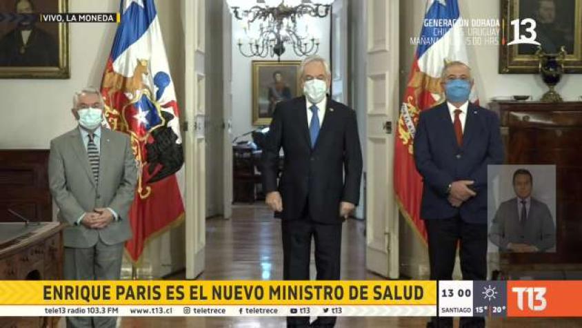 Enrique Paris asume como nuevo Ministro de Salud