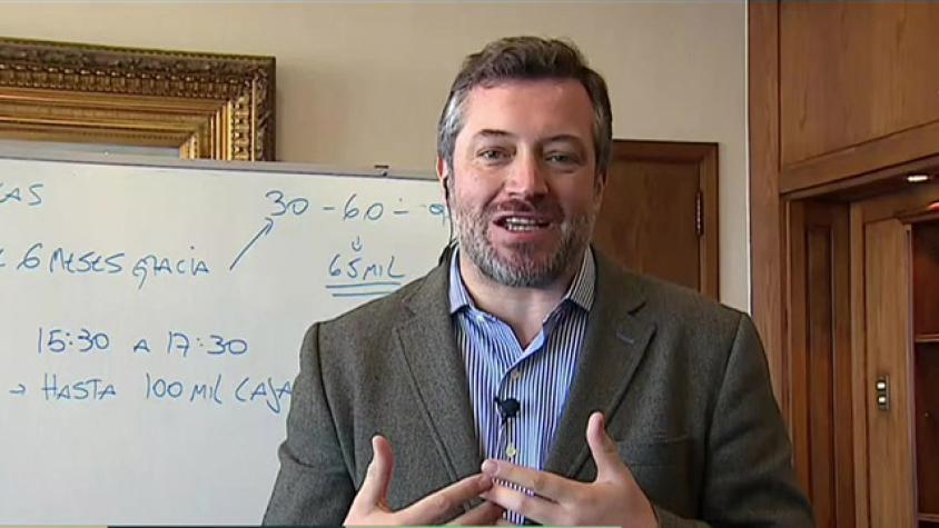 Sichel sobre pago de créditos “antes de caer en la mora hay que acercarse al banco”