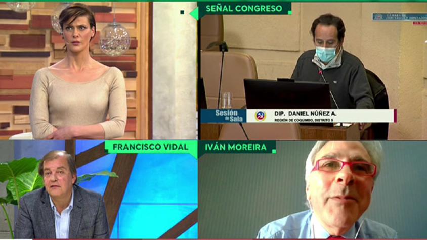 Moreira comentó que está en reflexión respecto a su voto y que “no acepta presiones de la calle”