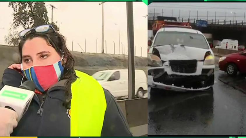 Mujer que chocó su vehículo está angustiada porque era su fuente de trabajo 