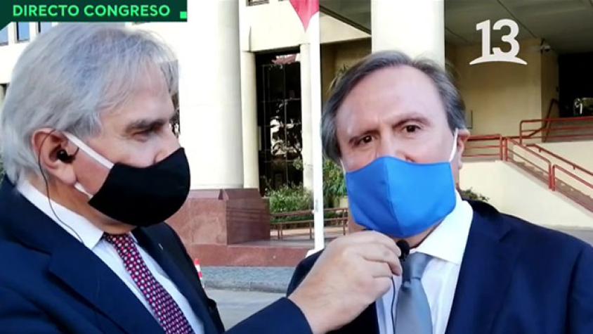 Cristhian Moreira fue a apoyar a su hermano en el Congreso
