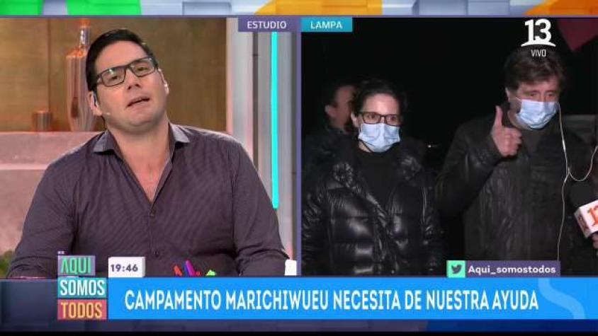 Actores se la jugaron por campamento en Batuco