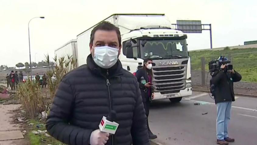 Emboscada a camioneros en Cerrillos termina con el secuestro de uno de los conductores asaltados