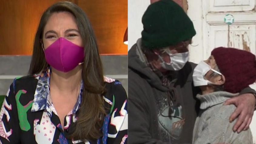 Animadores de “Aquí somos todos” sorprenden con regalo para abuelos