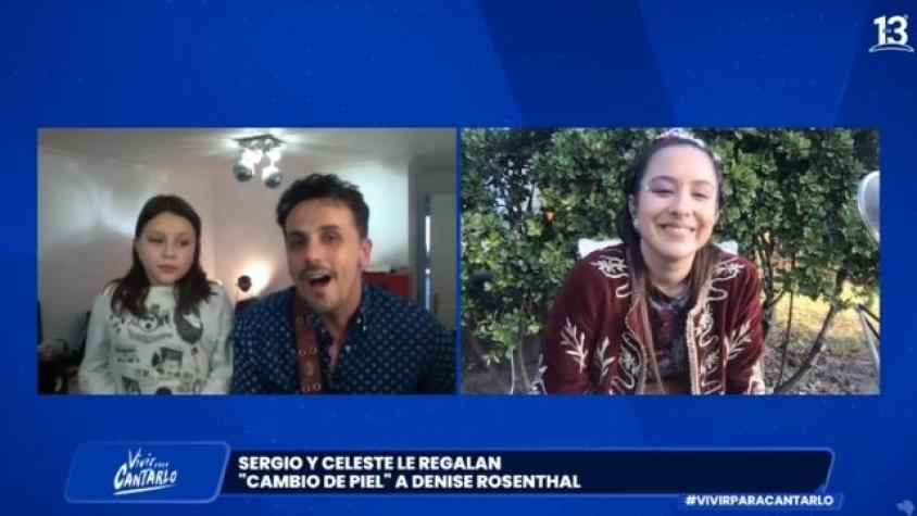 Sergio y Celeste cantaron "Cambio de Piel" para Denise Rosenthal