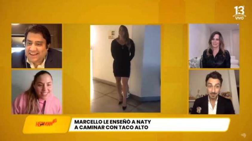 Nati contó los secretos tras la ayuda de Marcello a andar en tacos 