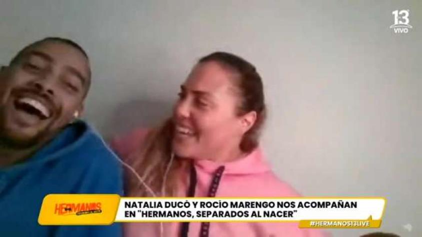 Natalia mostró a su pololo en plena transmisión en vivo 