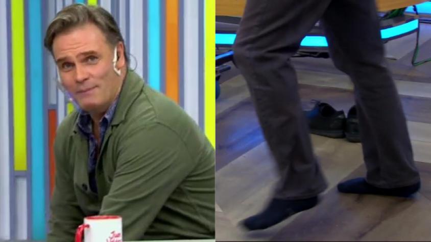 Amaro Gómez-Pablos se sacó los zapatos para bailar en Bienvenidos