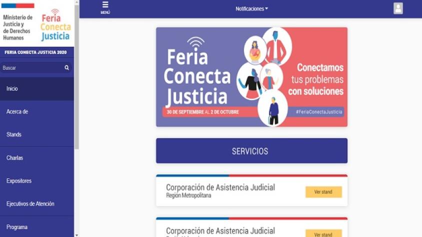 Feria Conecta Justicia atenderá online hasta el 2 de octubre 