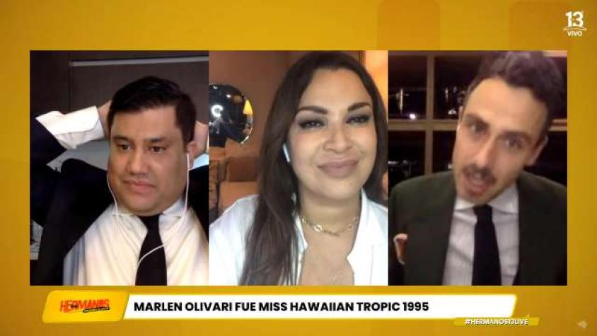 Marlen Olivari: "Tengo un tremendo recuerdo como ganadora del Hawaian Tropic animado por Felipe Camiroaga"