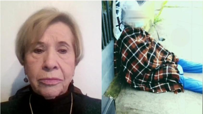 Paty Cofré llora por caso de anciana dejada en la calle por su hija
