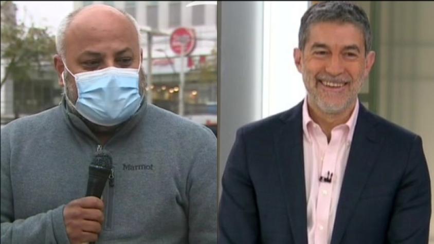 Miguel Acuña felicita a Polo Ramírez por pasar agosto