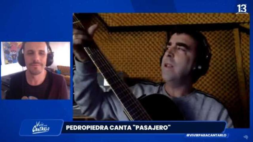 Pedropiedra nos cantó en exclusiva "Pasajero"