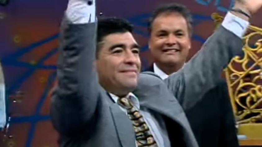 El día que Maradona bailó con Cecilia Bolocco en “Viva el Lunes”