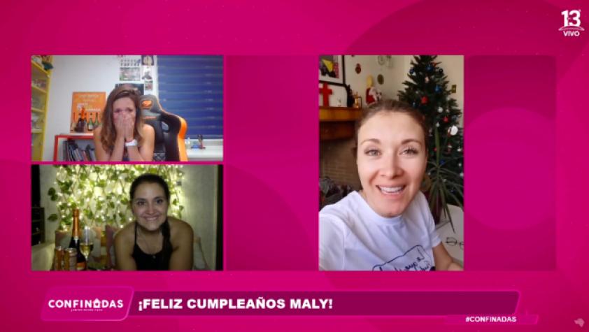 Maly Jorquiera se emocionó por saludos en su cumpleaños