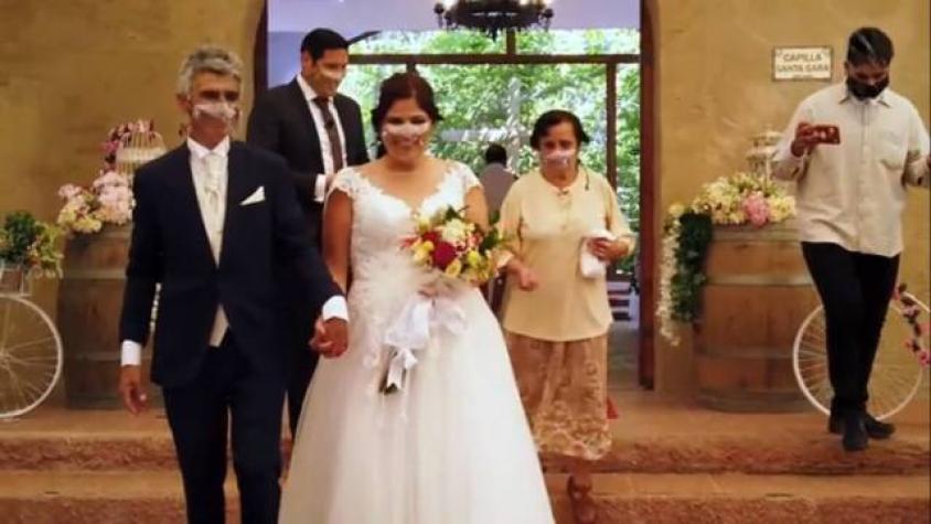 ¡Se casaron! Así fue el matrimonio de Virginia y Jorge