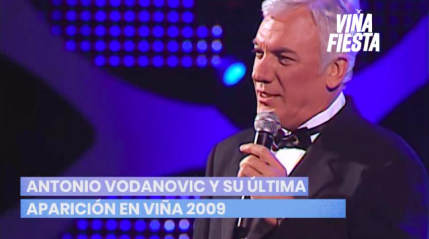 Antonio Vodanovic y su última aparición en Viña 2009