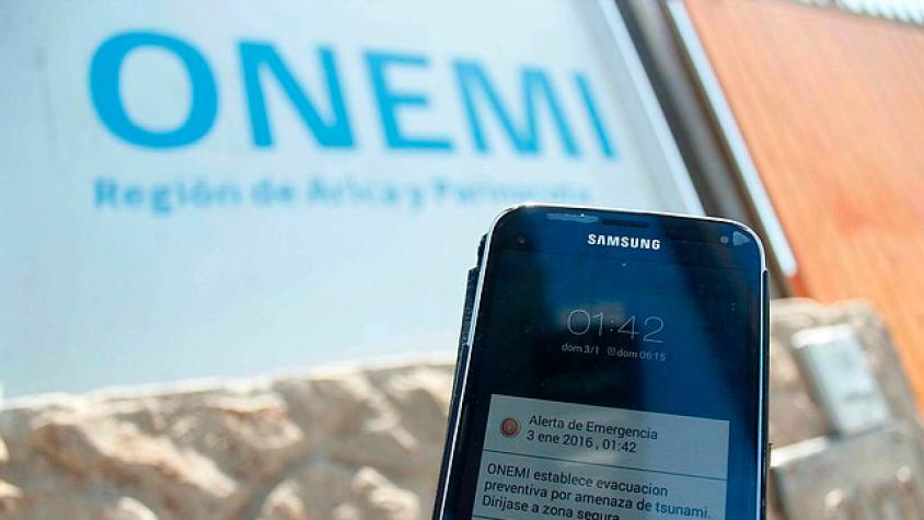 Onemi declara Alerta Amarilla por amenaza de Tsunami