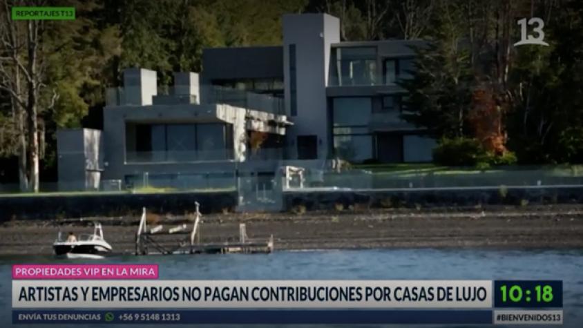 Artistas y empresarios no pagan contribuciones por casas de lujo