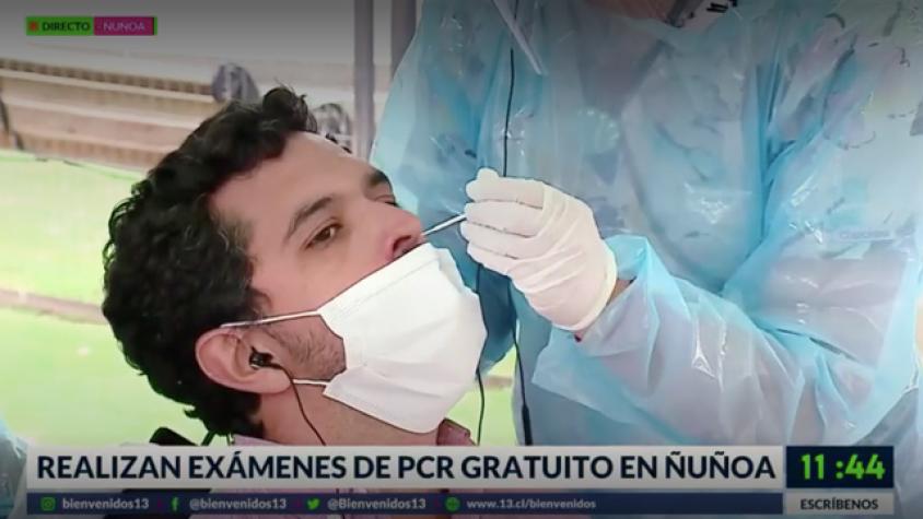 Realizan examen de PCR gratuito en Ñuñoa