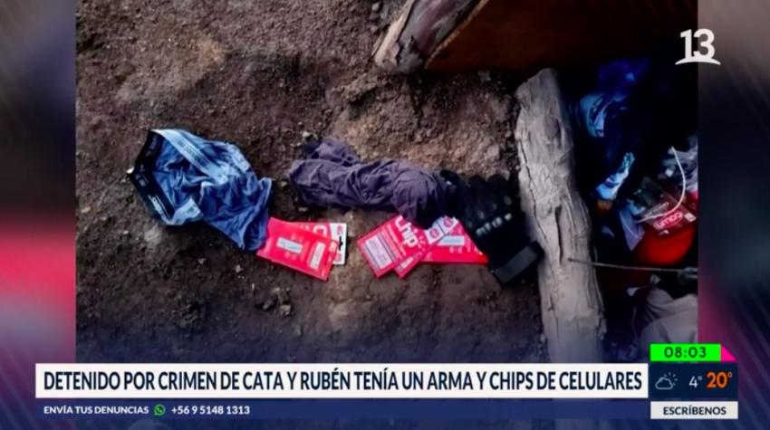 Detenido por crimen de hermanos tenía un arma y chips de celulares