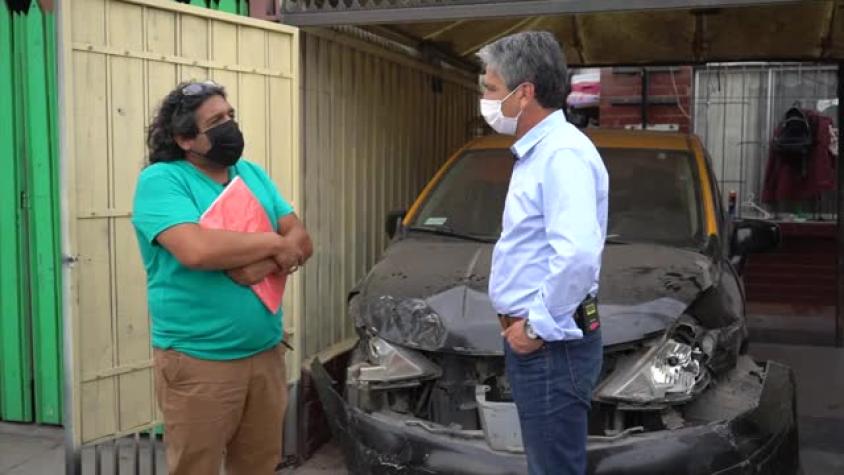 Emilio Sutherland se reúne con taxista afectado tras colisión