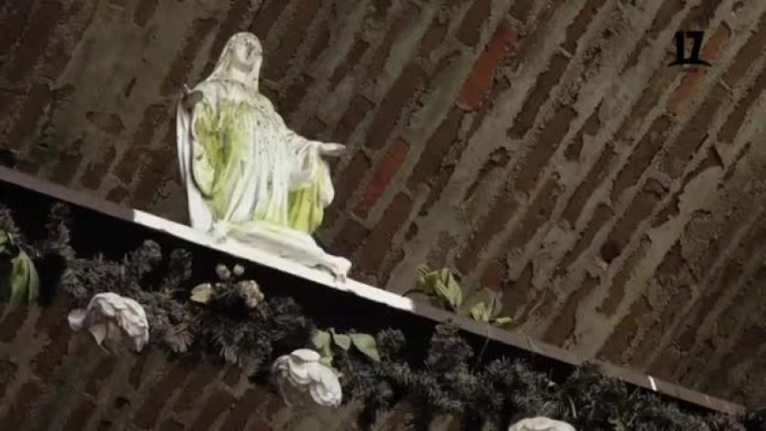 Claudio Iturra fue a la Virgen de los Boteros, figura arrastrada por tsunami 