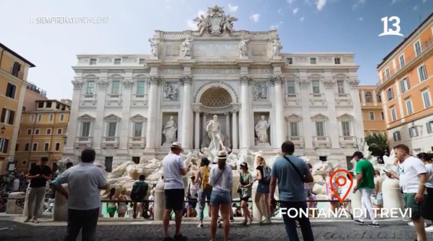 Paula nos mostró la Fontana di Trevi y el Panteón en Roma