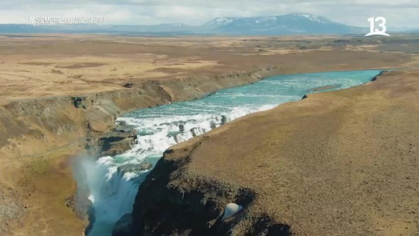 Conoce la Cascada Gullfoss y un espectacular géiser en Islandia